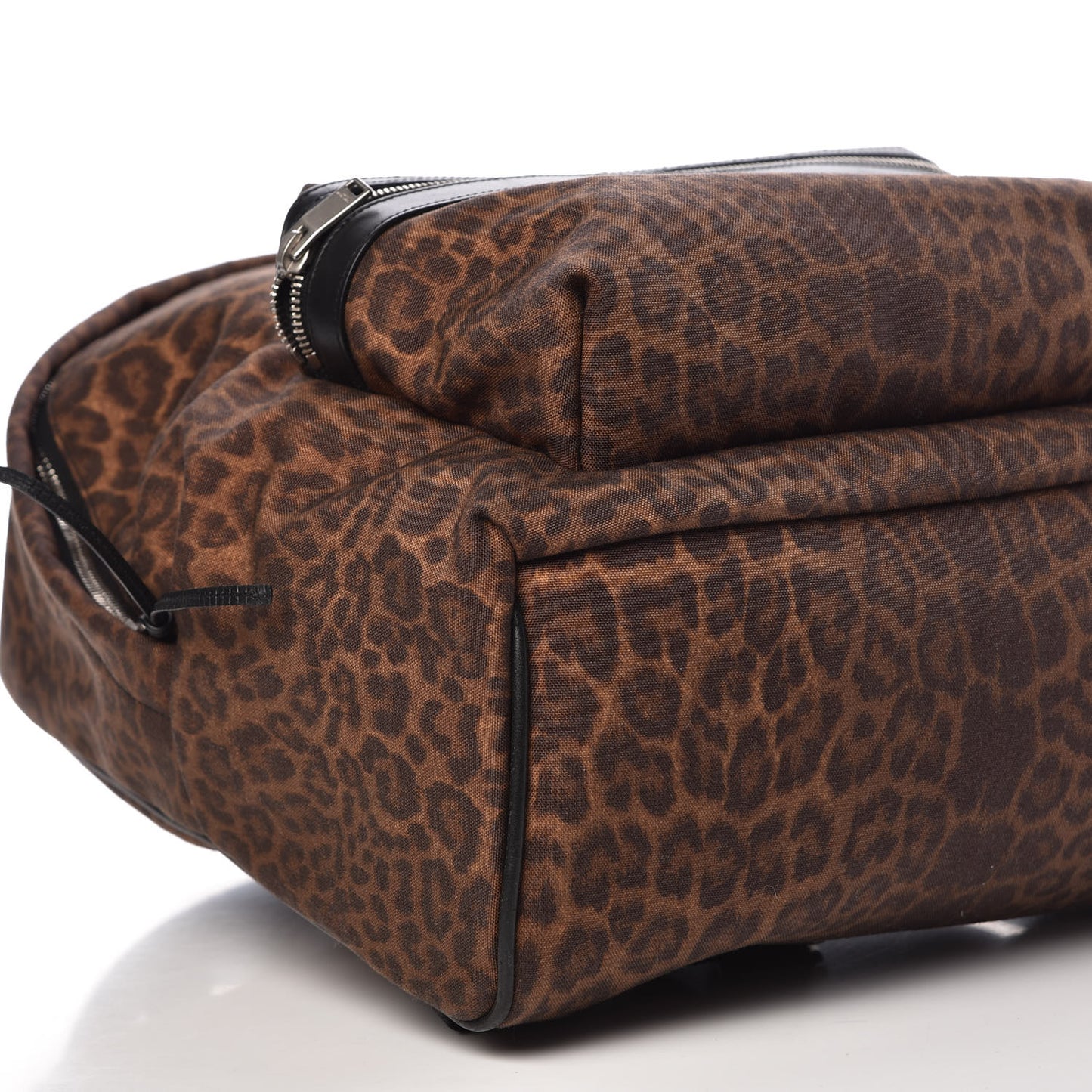 Printed Canvas Leopard Classic Hunting Backpack Brown