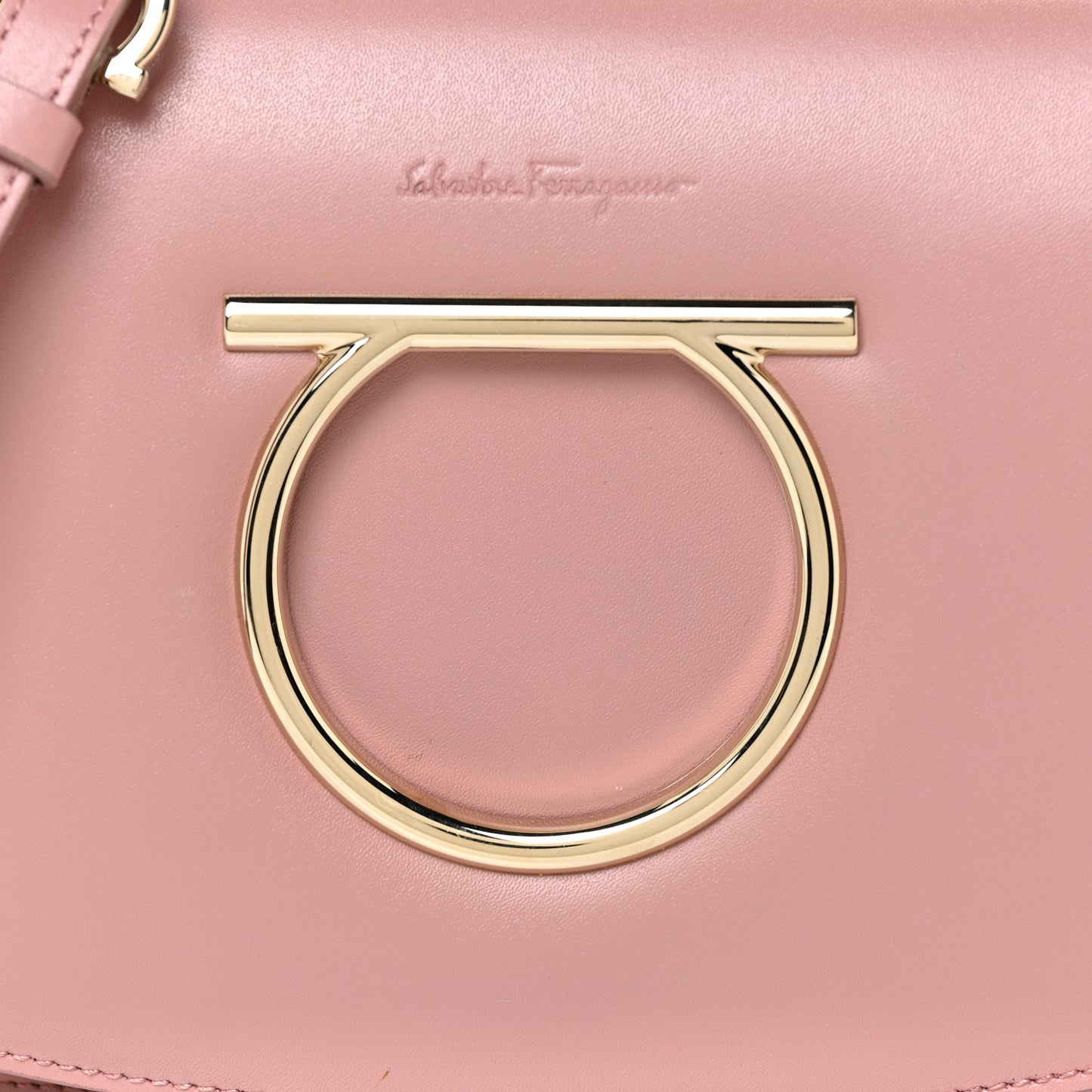 Calfskin Vela Crossbody Bag Antique Rose