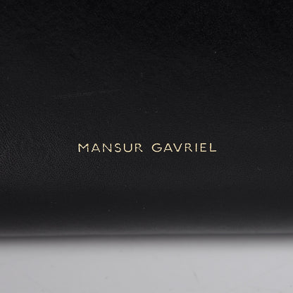 Mansur Gavriel Calfskin Small Shopping Tote Black Flamma 8 of 16
