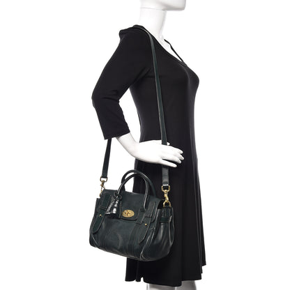 Mulberry Goatskin Small Heritage Bayswater Satchel Dark Green 2 of 8