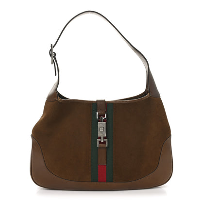 Gucci Suede Web Small Jackie O Hobo Light Brown Light Brown 1 of 10