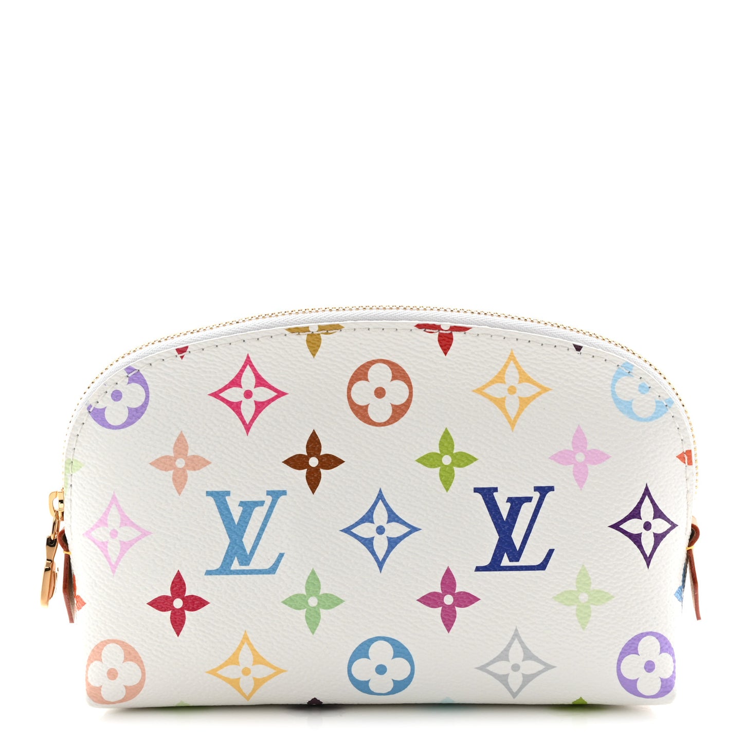 LV x TM Monogram Multicolor Cosmetic Pouch PM White