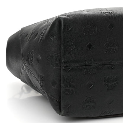 MCM Calfskin Ottomar Monogram Medium Klara Hobo Black 8 of 10