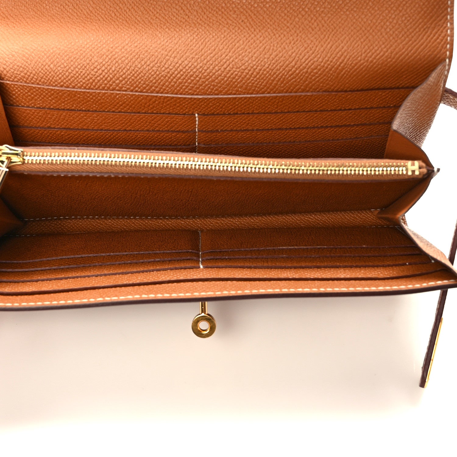 Hermes Epsom Kelly Longue Wallet Gold 4 of 6