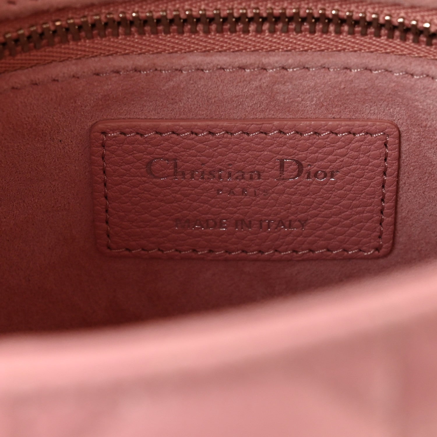 Christian Dior Grained Calfskin Cannage Small Lady Dior Fard 6 of 11