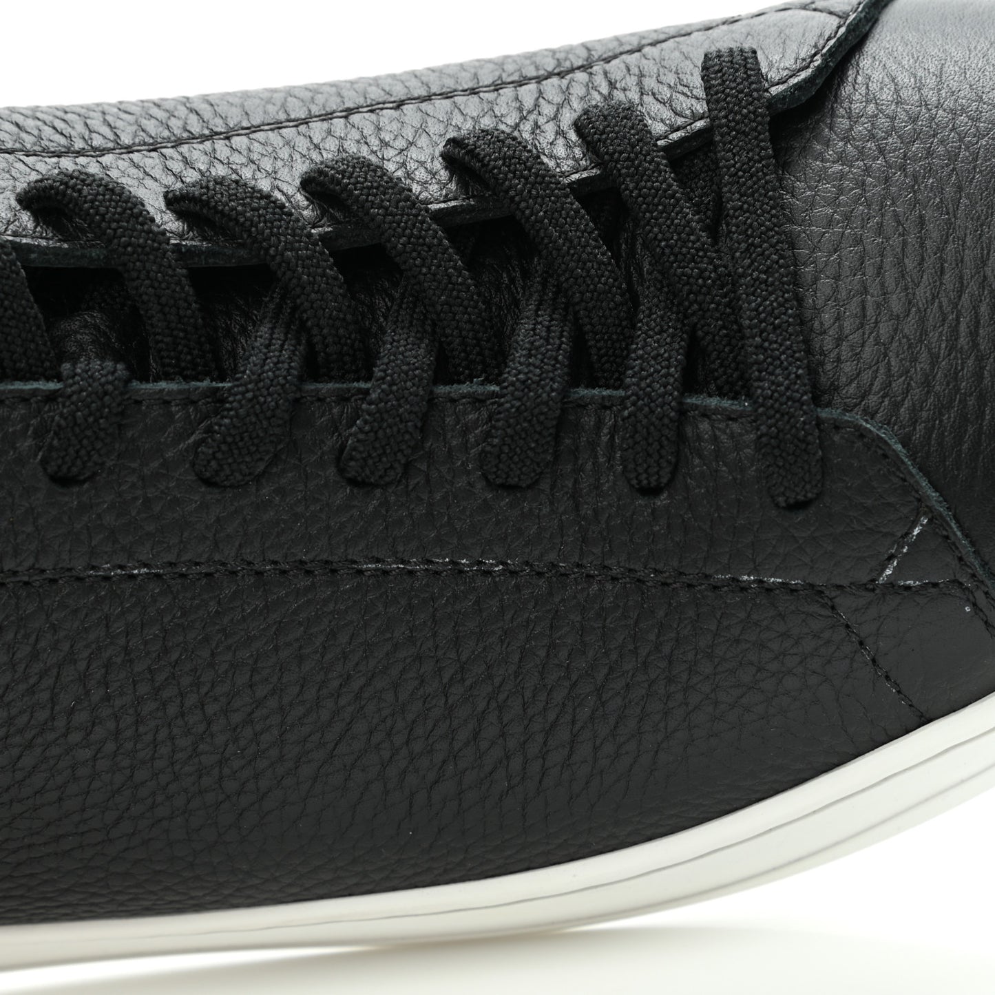 Mens Calfskin Resort Sneakers 11 Black