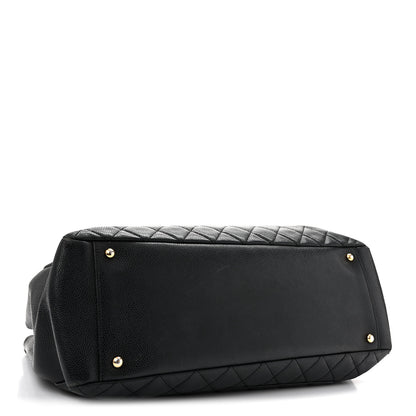 Chanel Caviar Quilted XL Grand Shopping Tote GST Black 4 of 16