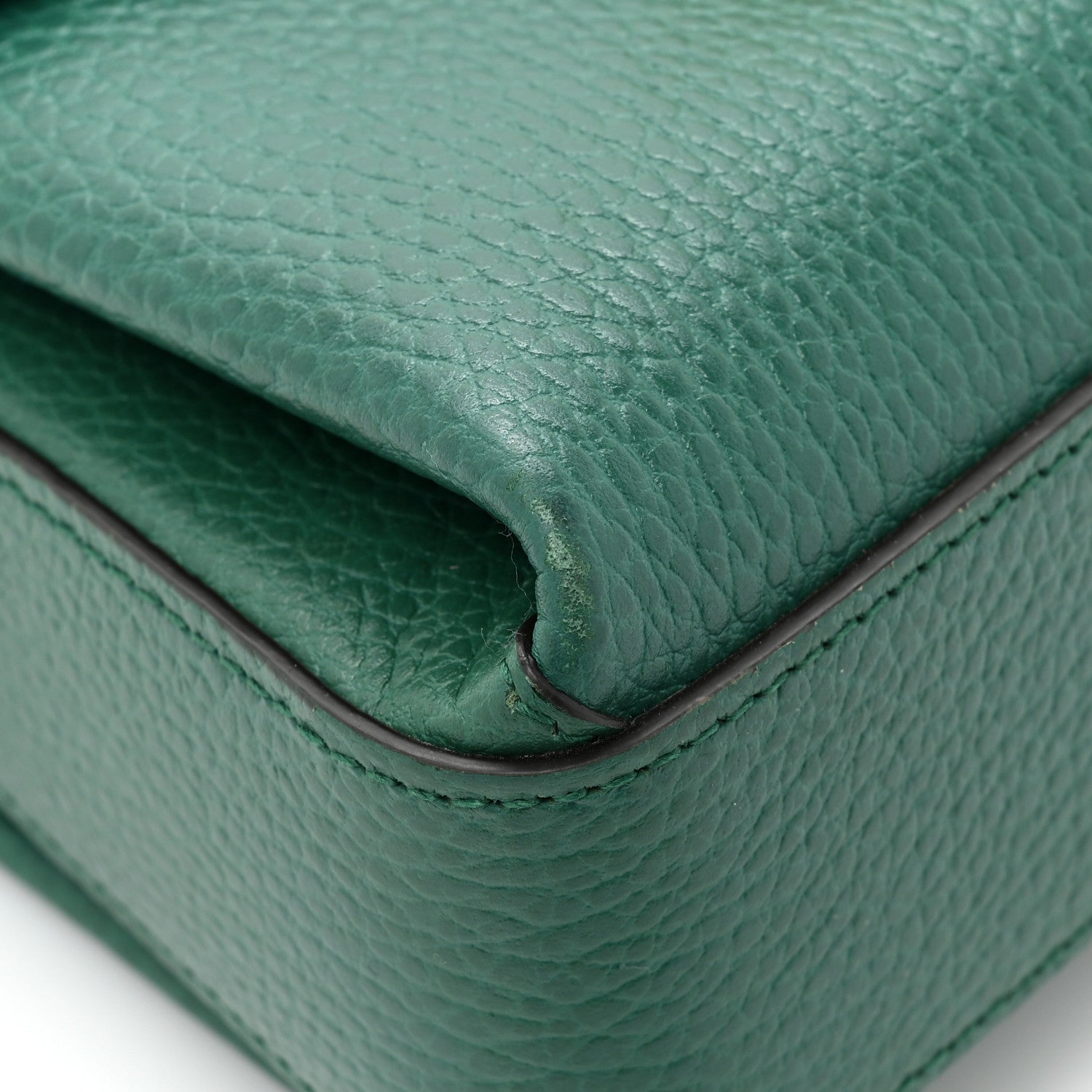 Gucci Dollar Calfskin Interlocking G Crossbody Bag Emerald 14 of 18