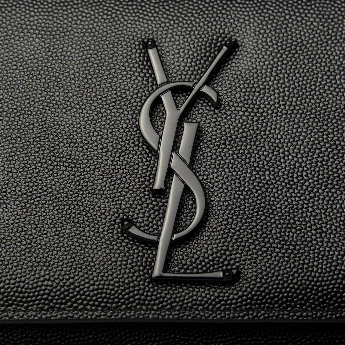 Grain De Poudre Monogram Cassandre Clutch Black