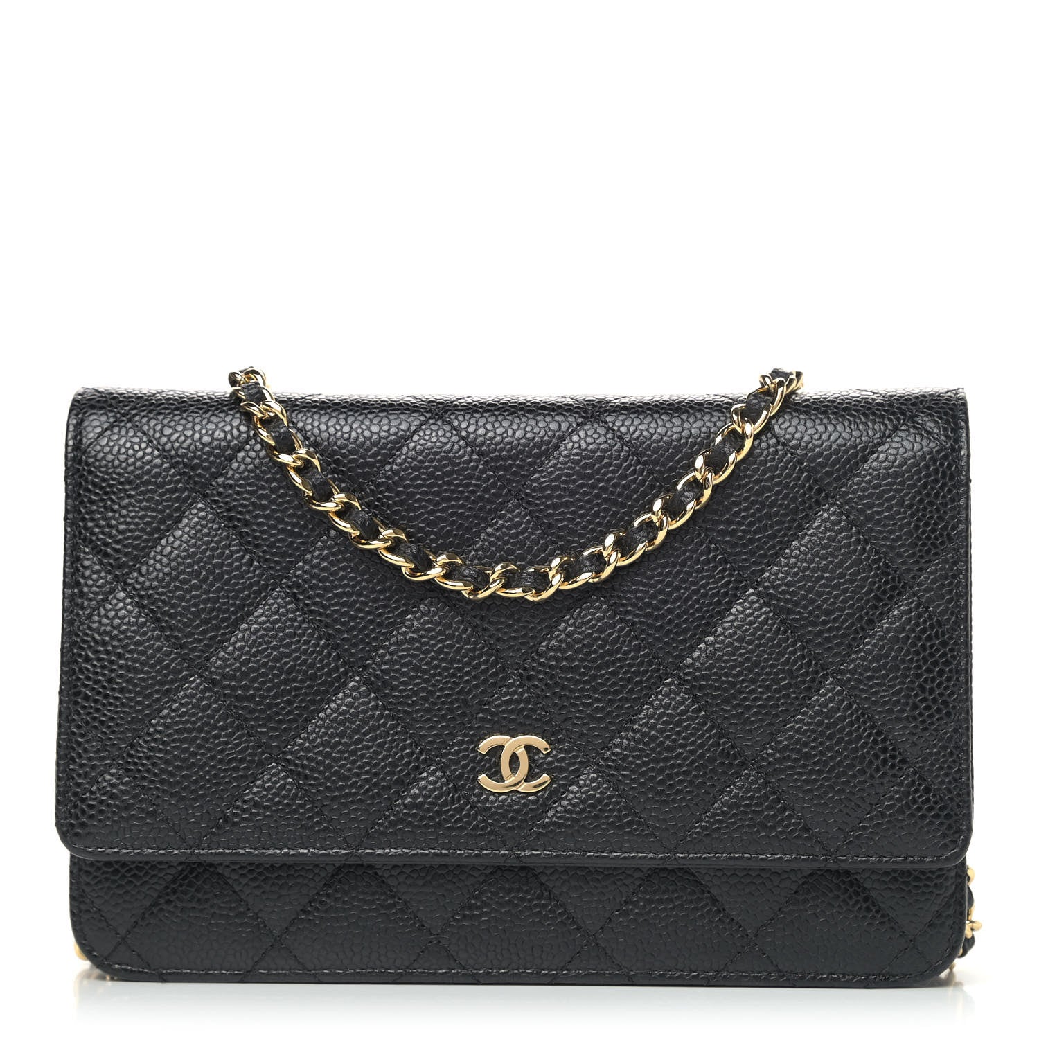 Chanel Caviar Quilted Wallet On Chain WOC Black 1 of 4