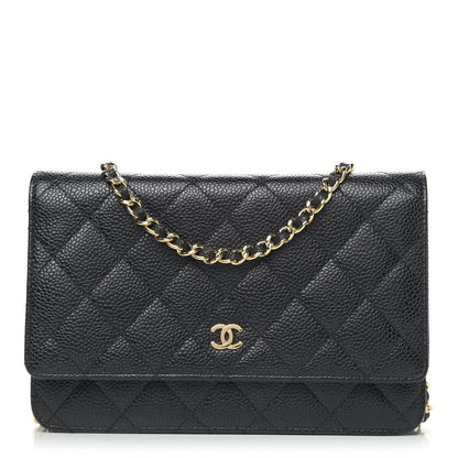 Chanel Caviar Quilted Wallet On Chain WOC Black 1 of 4
