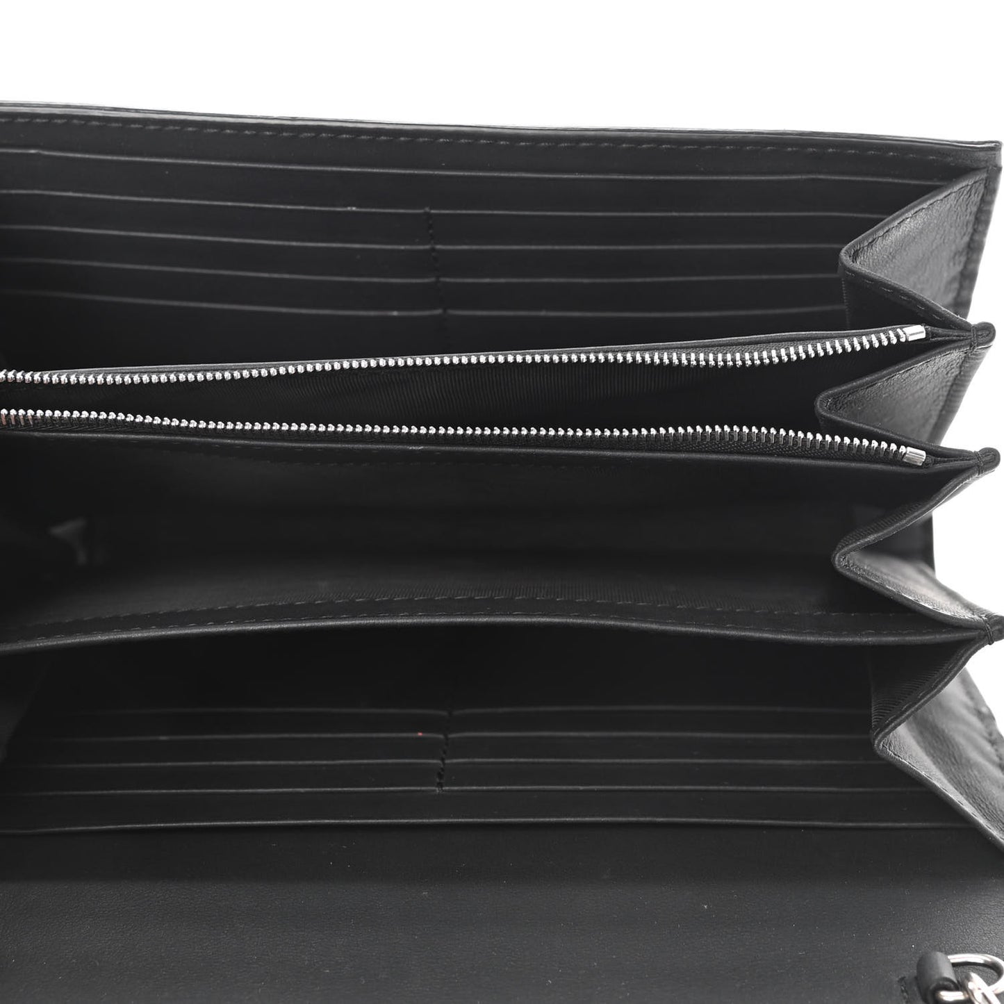 Suede Mini Dionysus Chain Wallet Black