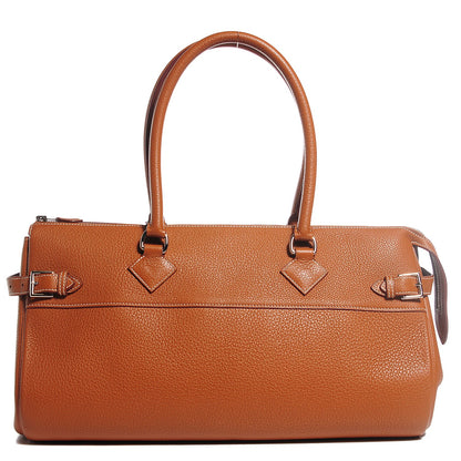Hermes Taurillon Clemence Shoulder Atlas Satchel Gold 1 of 15