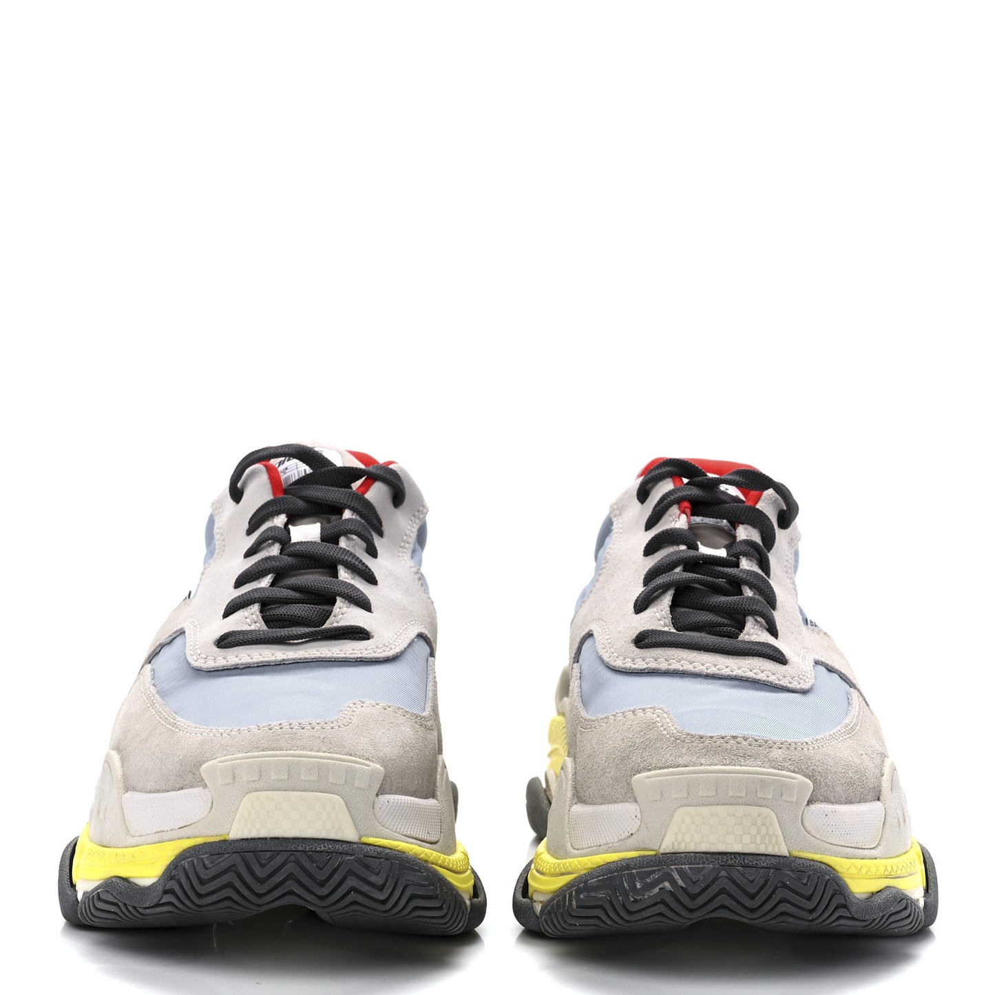 Nylon Suede Womens Triple S 2.0 Sneakers 38 Gris Bleu Rouge