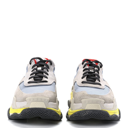 Balenciaga Nylon Suede Womens Triple S 2.0 Sneakers 38 Gris Bleu Rouge 2 of 9