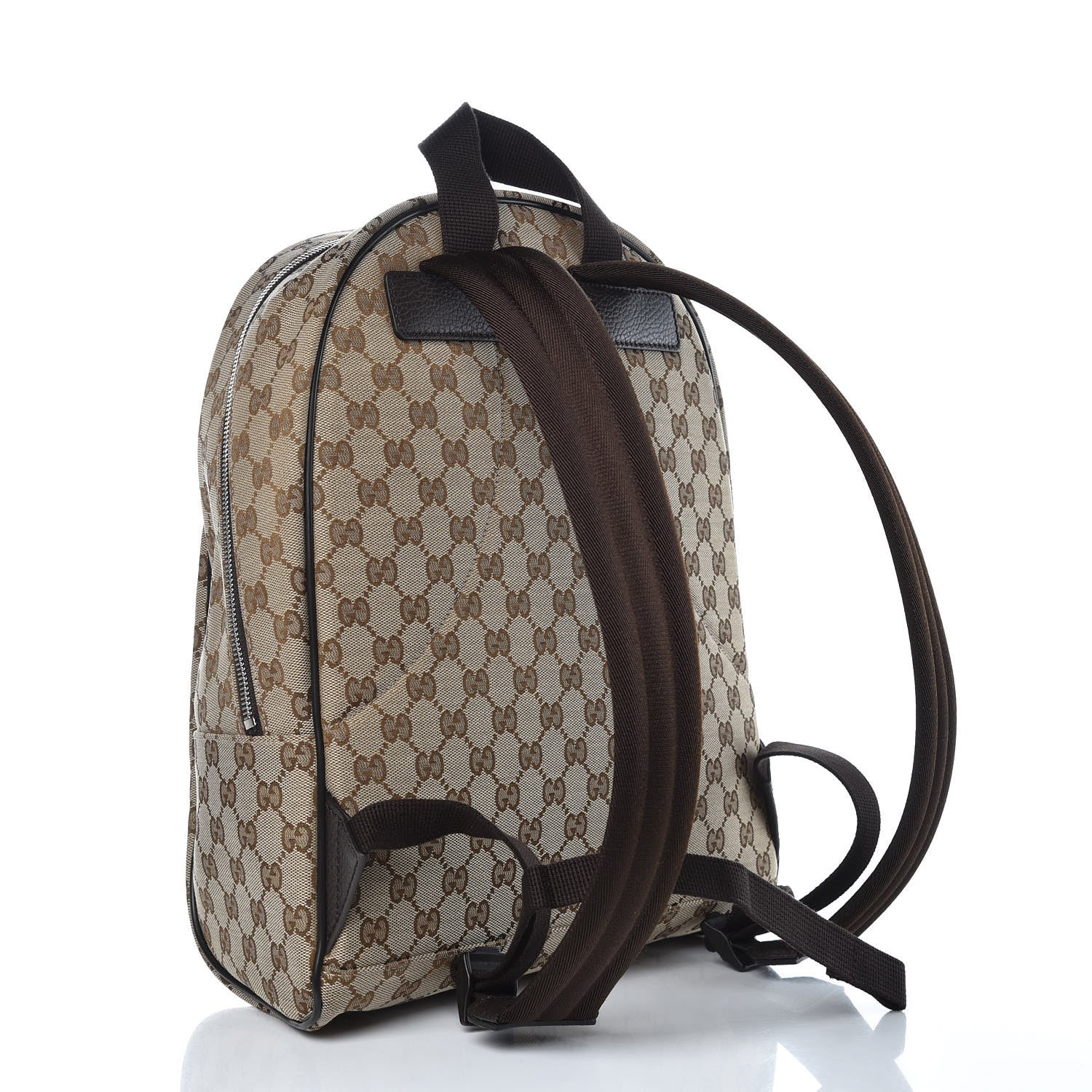 Gucci Monogram Travel Backpack Dark Brown 3 of 9