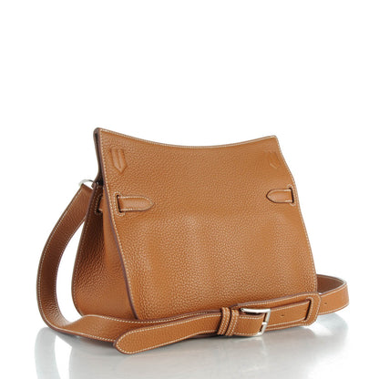 Hermes Taurillon Clemence Jypsiere 28 Gold 3 of 9