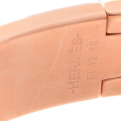 Hermes Enamel Narrow Clic Clac H Bracelet GM Rose Dragee 4 of 6