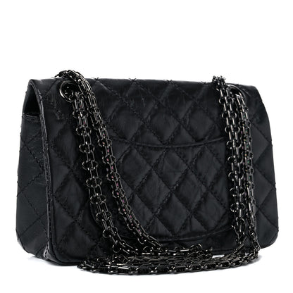 Chanel Aged Calfskin Quilted 2.55 Reissue Mini Flap So Black 3 of 13