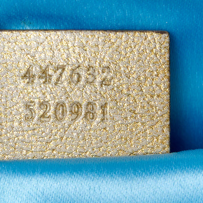 Gucci Metallic Nappa Matelasse Heart Small GG Marmont Chain Shoulder Bag Oro Vecchio Rosa 7 of 12