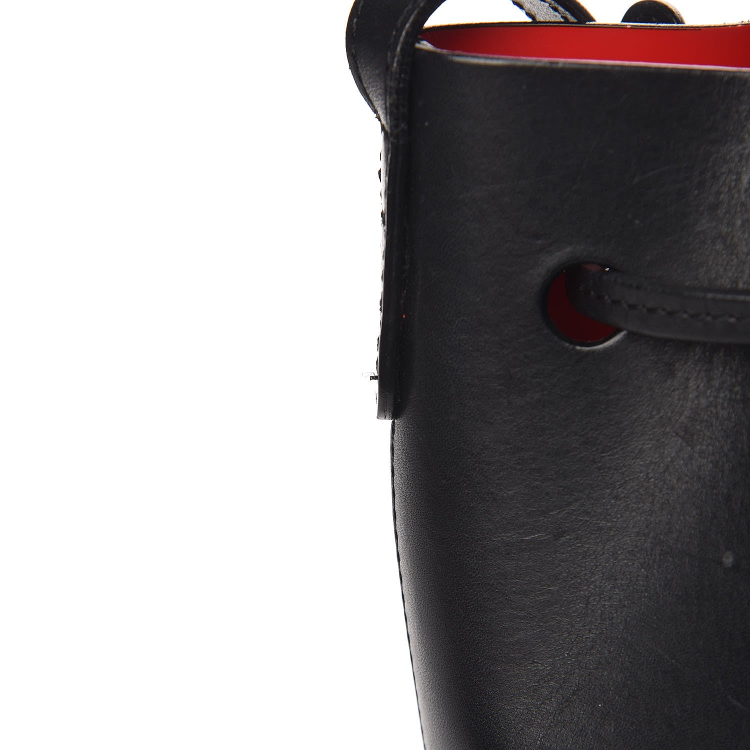 Mansur Gavriel Vegetable Tanned Calfskin Mini Bucket Bag Black Flamma 14 of 21