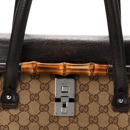 Gucci Monogram Bamboo Bullet Bag Dark Brown 8 of 11