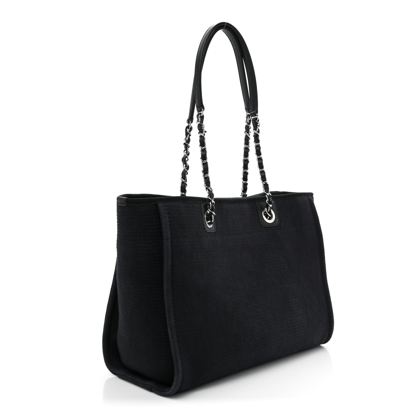 Mixed Fibers Small Deauville Tote Black