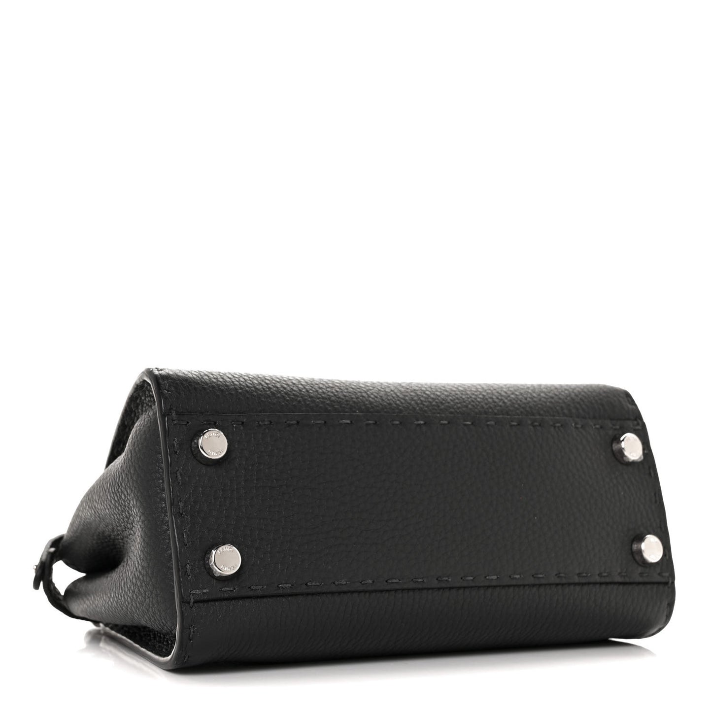 Cuoio Romano Selleria Bi-Color Mini Peekaboo Iconic Satchel Asfalto Latte