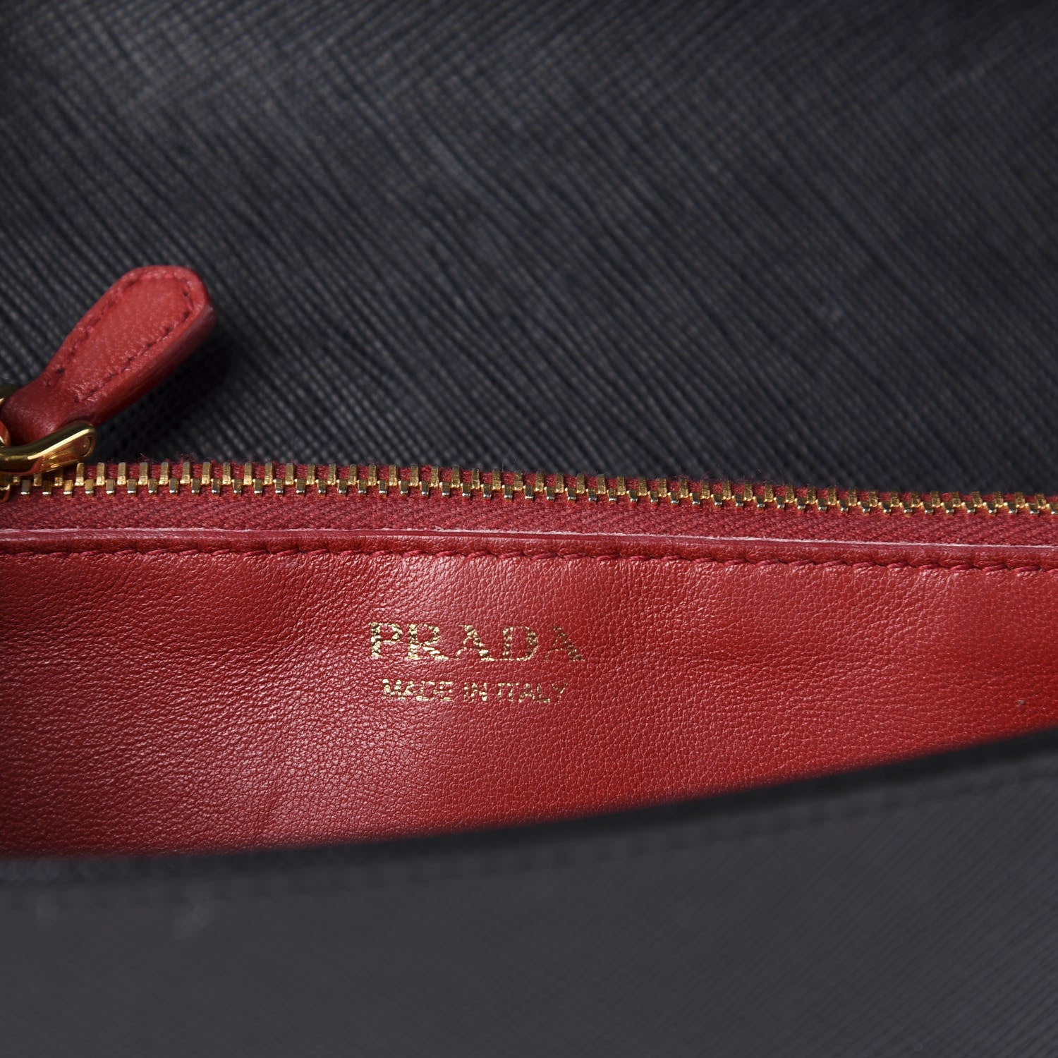 Prada Saffiano Lux Chain Wallet Black 8 of 15