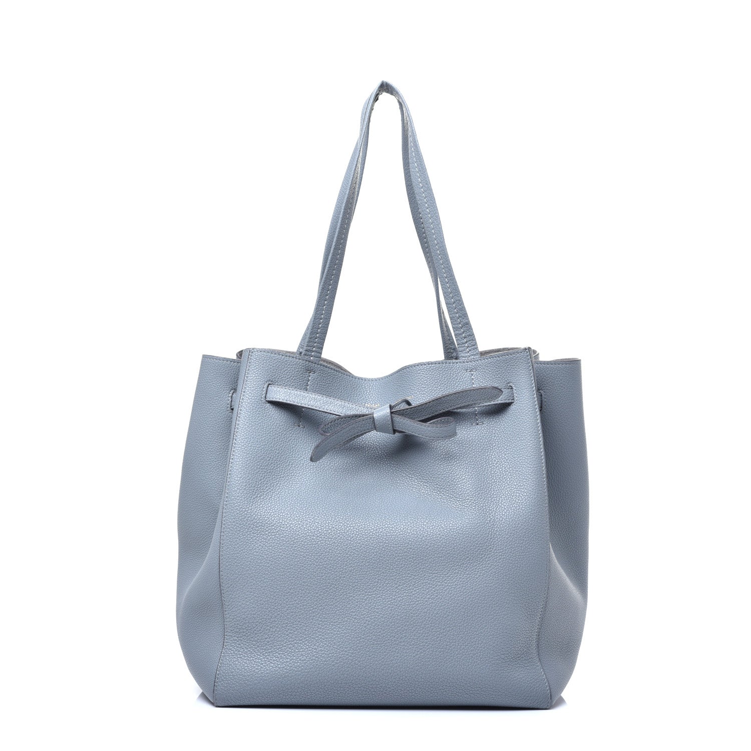 Celine Soft Grained Calfskin Small Belt Cabas Storm 1 of 9
