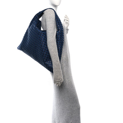 Bottega Veneta Denim Nappa Intrecciato Large Hop Abyss Indigo 2 of 9
