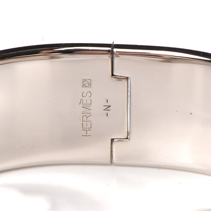 Hermes Enamel Wide Clic Clac H Bracelet PM Petrole 5 of 5