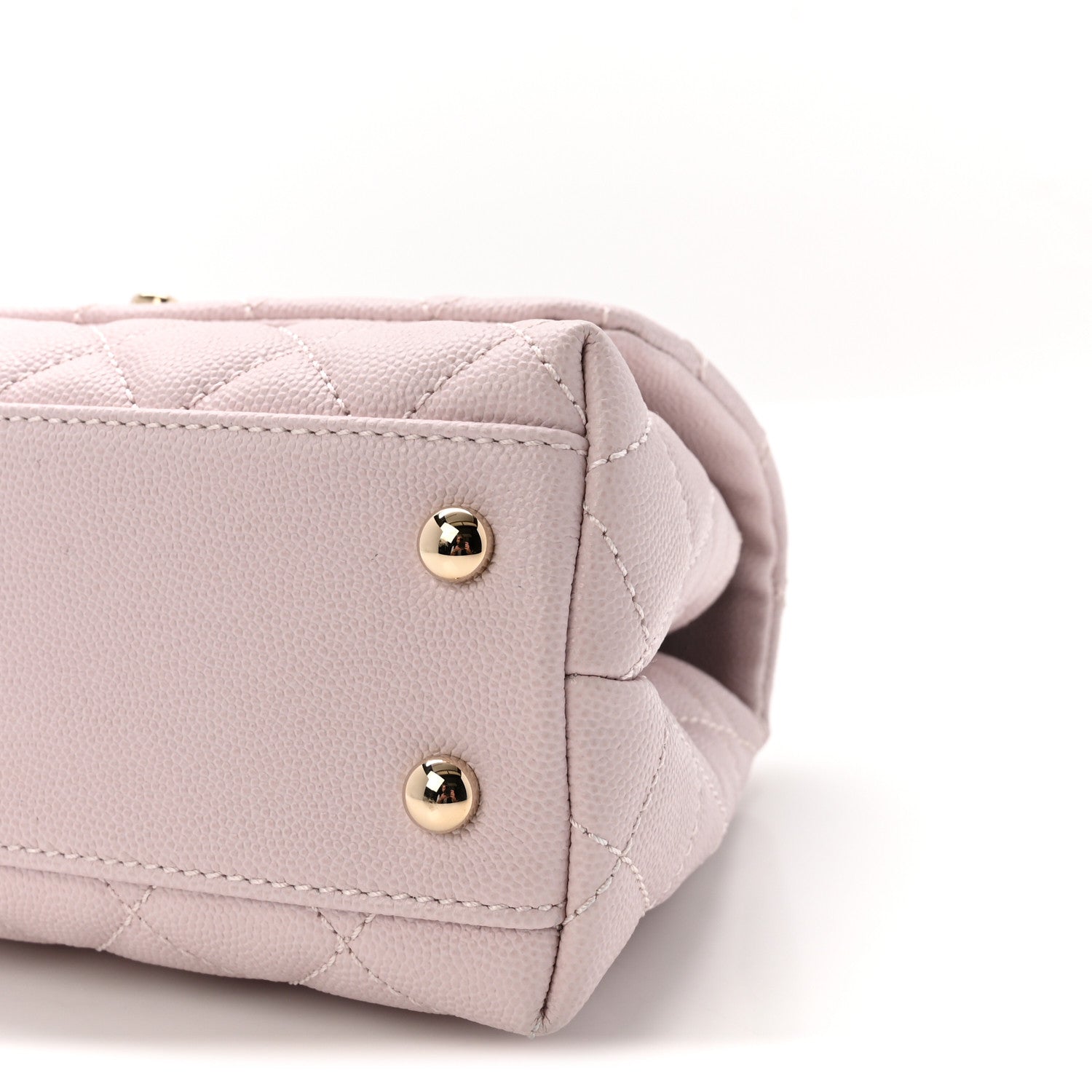 Chanel Caviar Quilted Mini Coco Handle Flap Lilac 10 of 11