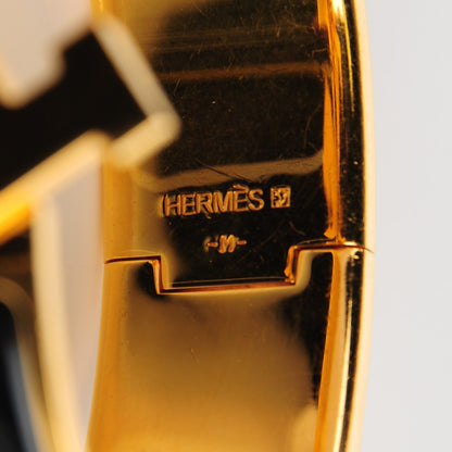 Hermes Enamel Wide Clic Clac H Bracelet GM Black 5 of 5