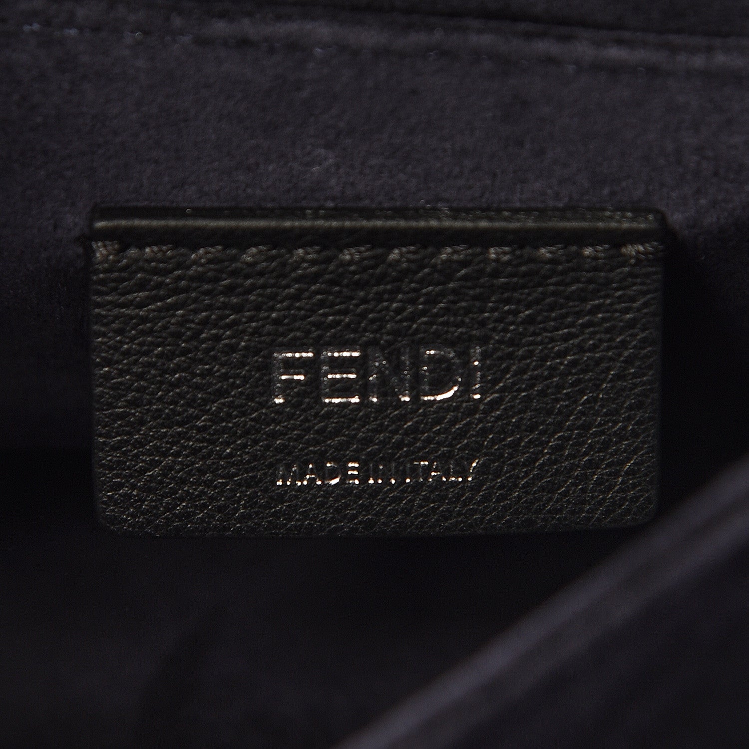 Fendi Calfskin Crystal Studded Small Kan I Shoulder Bag Blueberry Multicolor 6 of 10