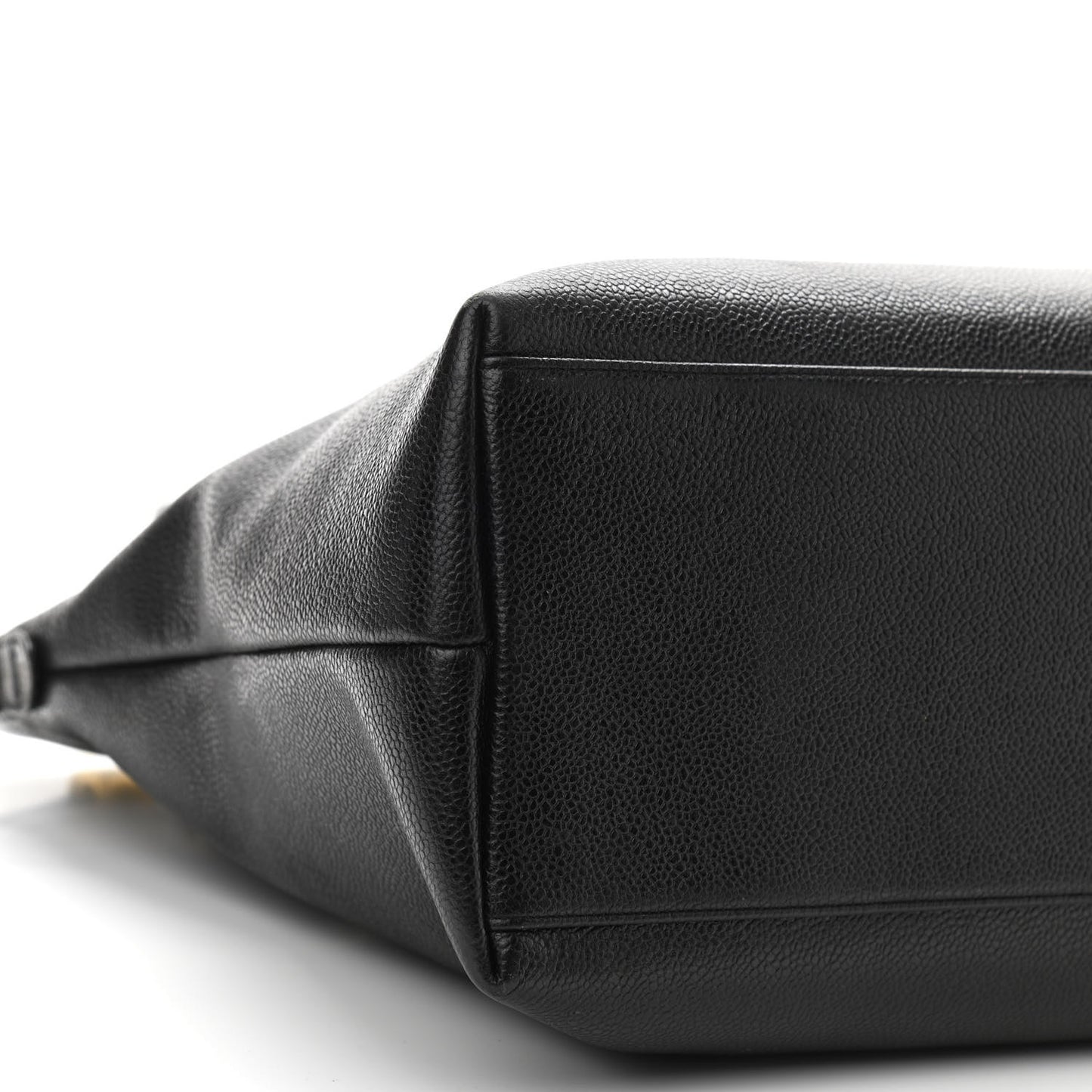 Caviar Large CC Shoulder Bag Black
