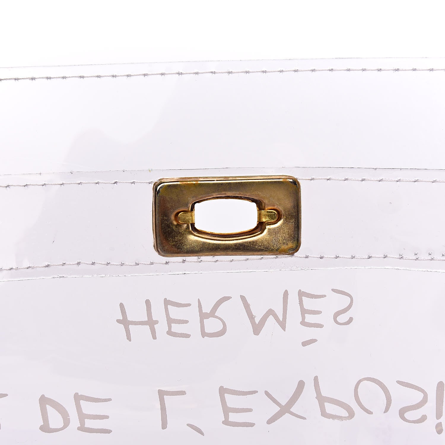 Hermes Vinyl Souvenir De L'Exposition Kelly Transparent 6 of 16