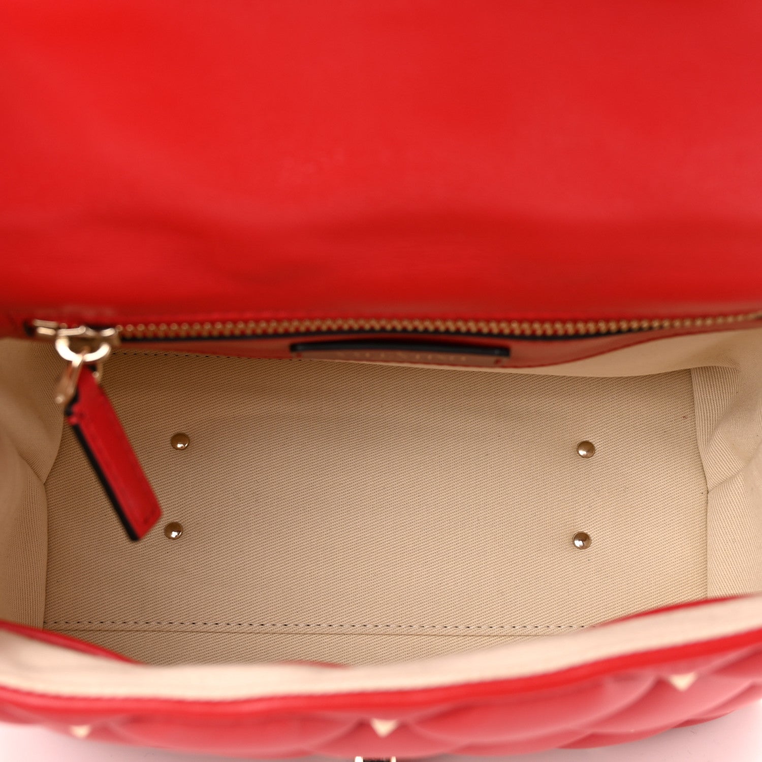 Valentino Garavani Nappa Medium Candystud Top Handle Bag Rosso Valentino 5 of 9