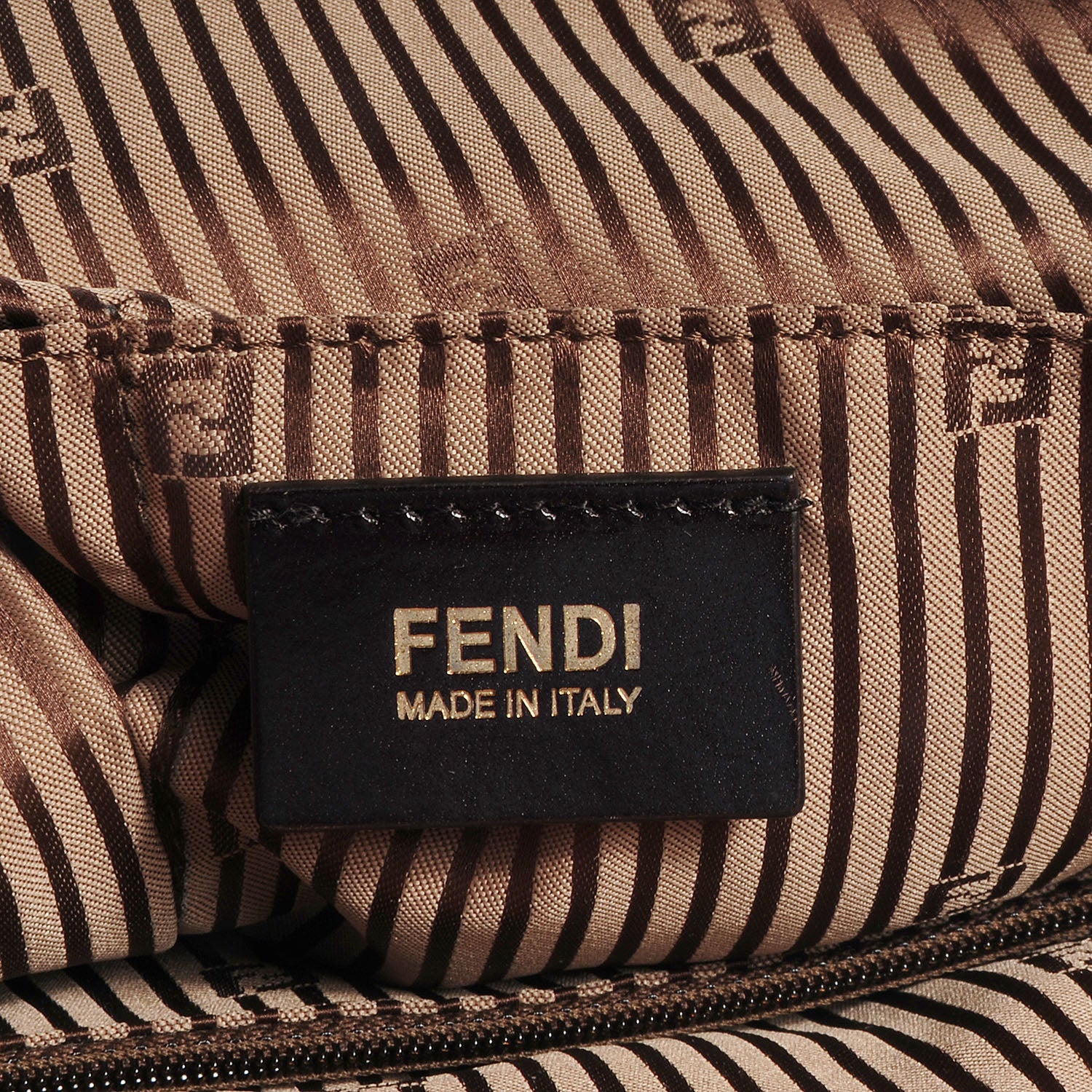 Fendi Calfskin Large Chameleon Tote Cognac Camel Black 6 of 9