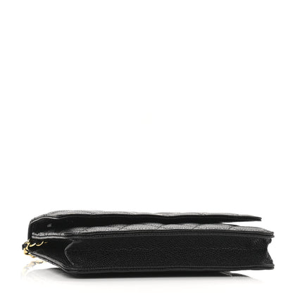 Chanel Caviar Quilted Wallet On Chain WOC Black 4 of 13
