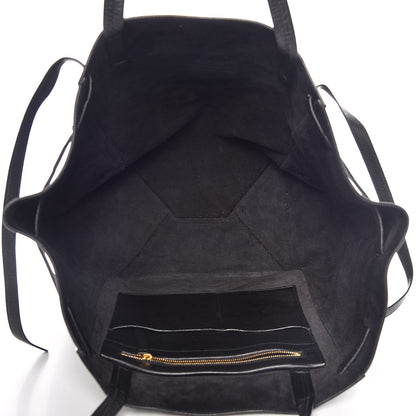 Celine Soft Grained Calfskin Medium Belt Cabas Phantom Black 5 of 15