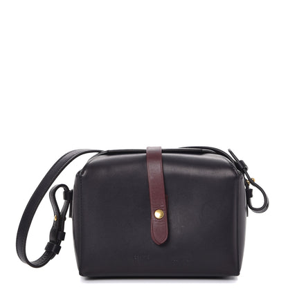 Celine Sleek Calfskin Box On Strap Bag Navy Blue 1 of 8