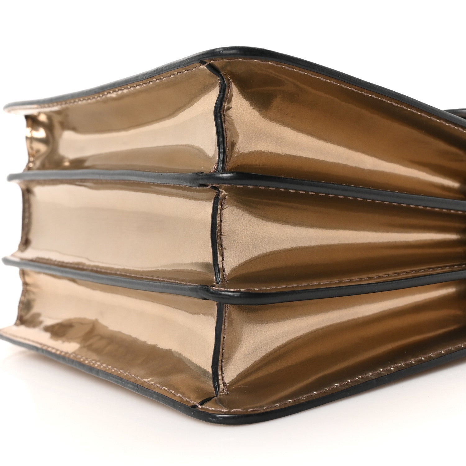 Bulgari Metallic Calfskin Serpenti Forever Top Handle Gold 10 of 10