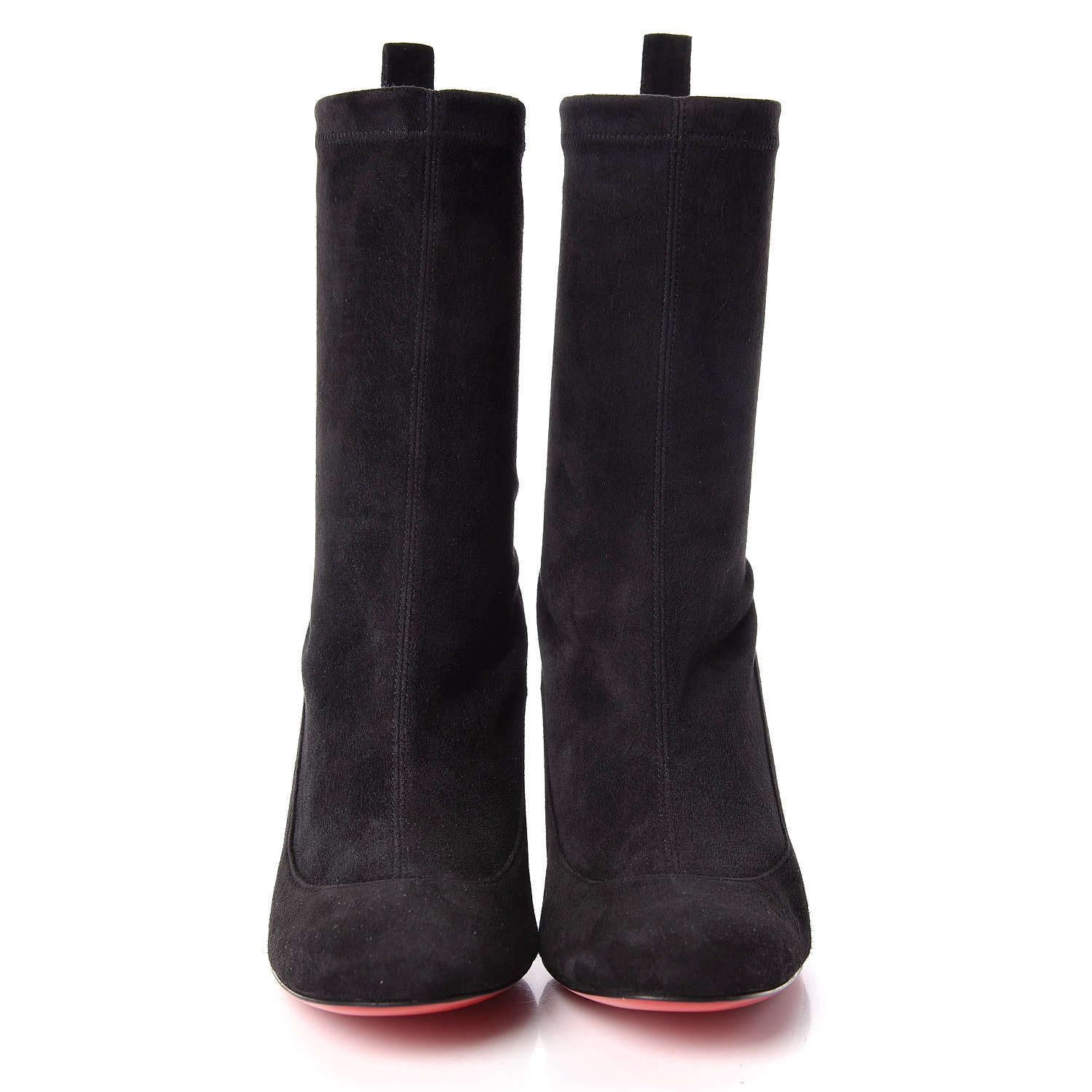 Christian Louboutin Veau Velours Stretch Gena 85 Bootie 36 Black 3 of 9