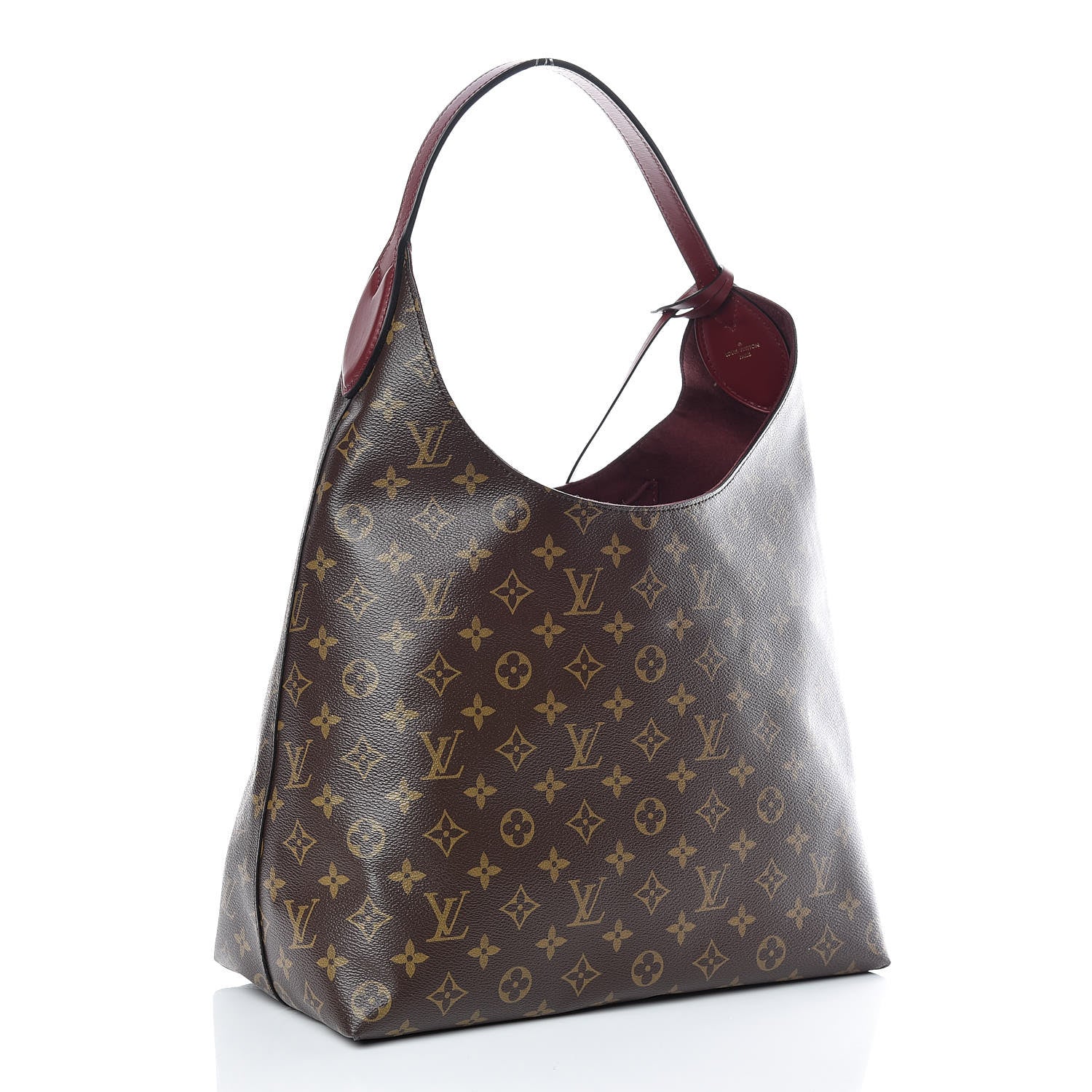 Louis Vuitton Monogram Flower Hobo Bordeaux 3 of 11