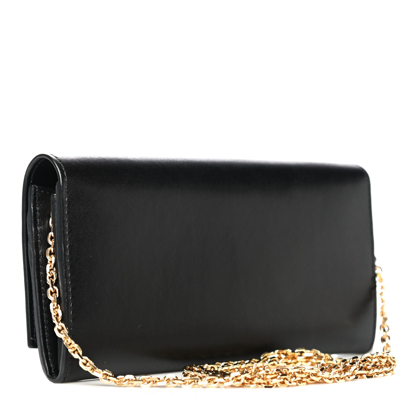 Vitello Liberty Century Lucido By The Way Continental Wallet On Chain Black
