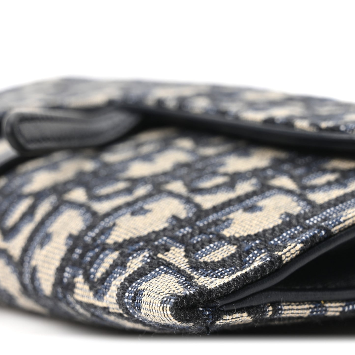 Oblique Saddle Chain Long Wallet Blue