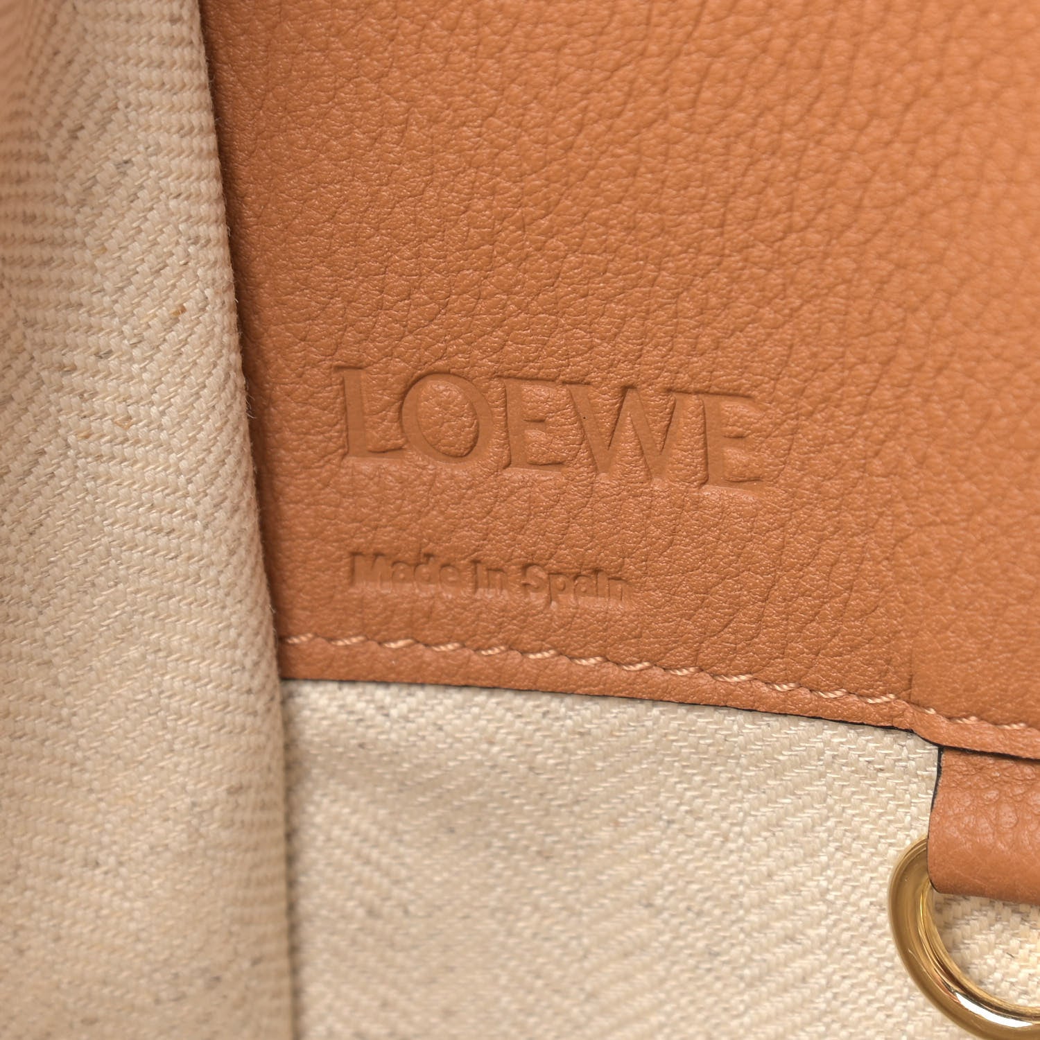 Loewe Calfskin Small Hammock Shoulder Bag Tan 6 of 9