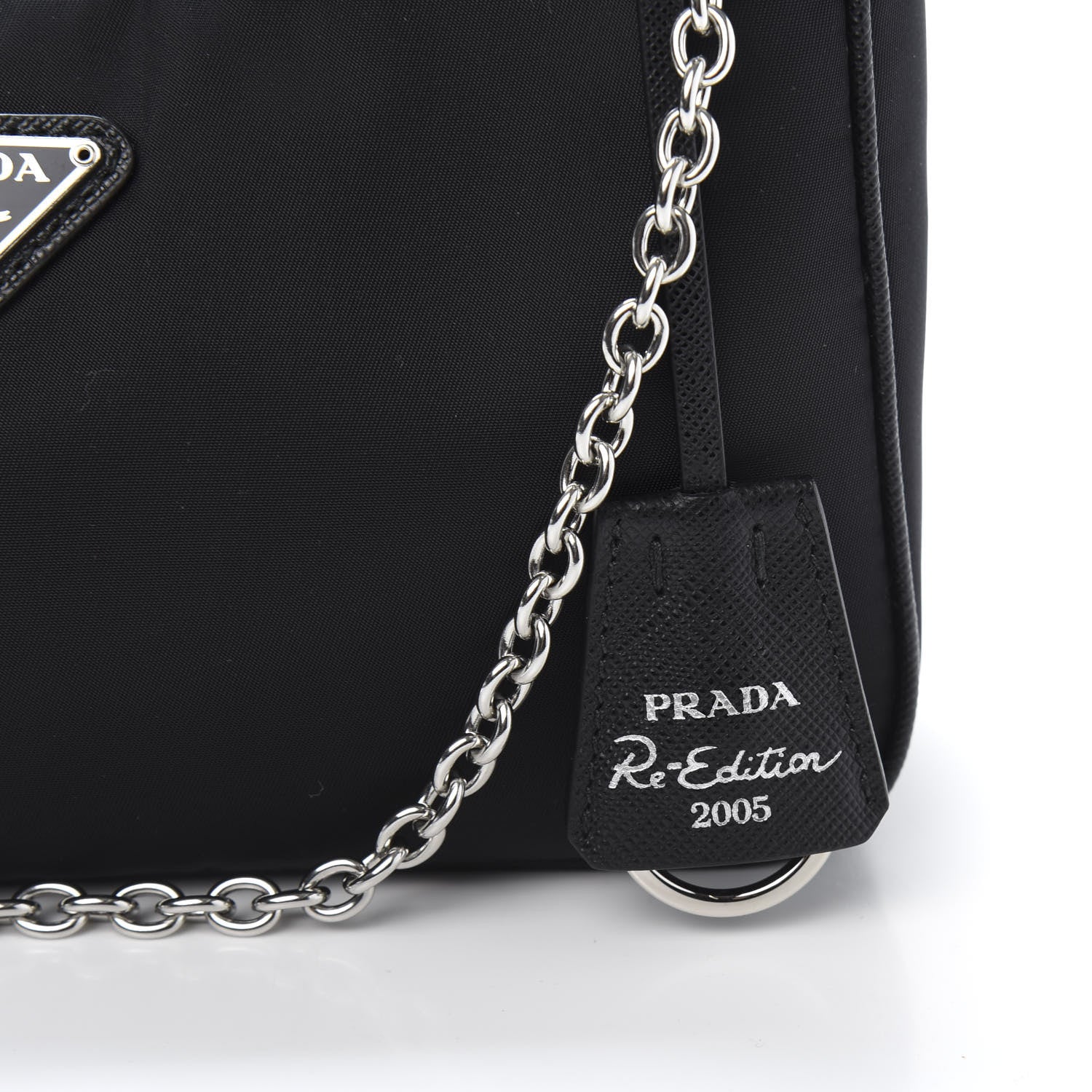 Prada Nylon Re-Edition 2005 Shoulder Bag Black 11 of 12