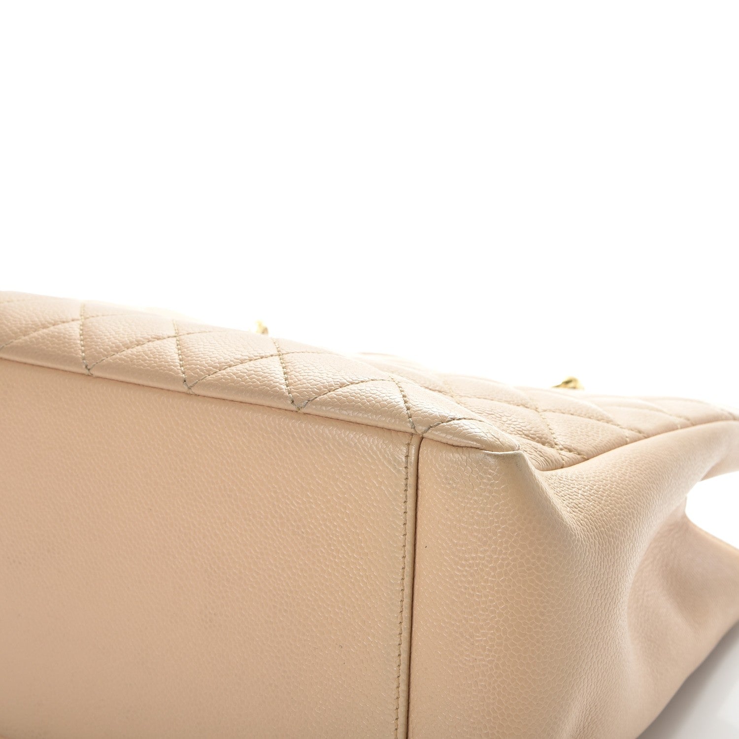 Chanel Caviar Quilted Grand Shopping Tote GST Beige Clair 13 of 16